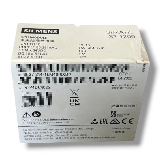 Siemens 6es7 214-1bg40-0xb0 SIMATIC S7-1200