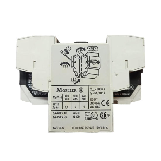 Moeller Pkzm0-0,16 guardamotor manual