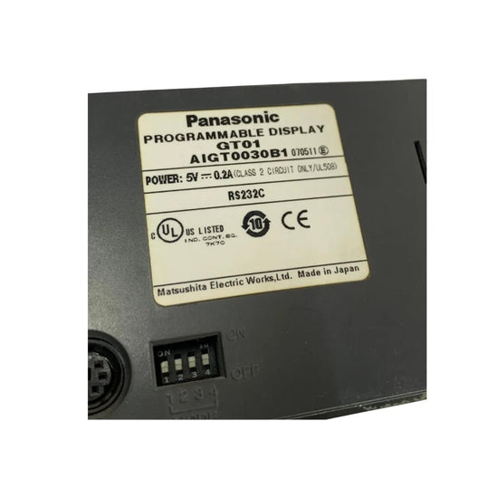Panasonic Gt01 Aigt0030b1 display programable HMI