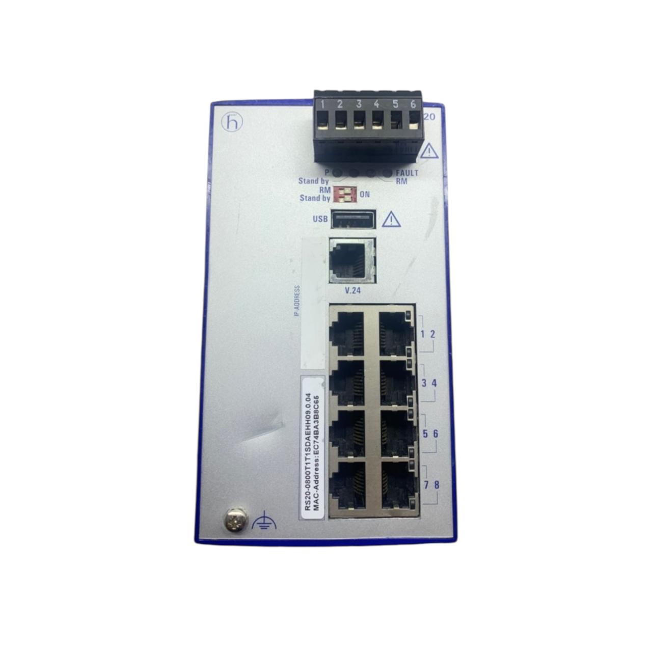 Hirschmann Rs20 Rs20-0800t1t1sdaehh09.0.04 switch Ethernet industrial