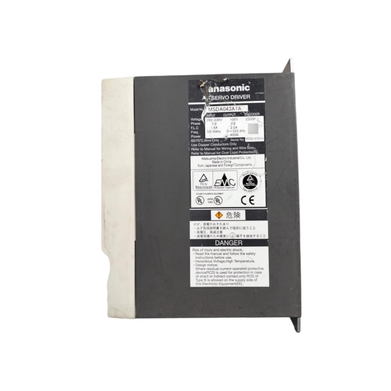 Panasonic Msda043a1a servo driver Con Detalle