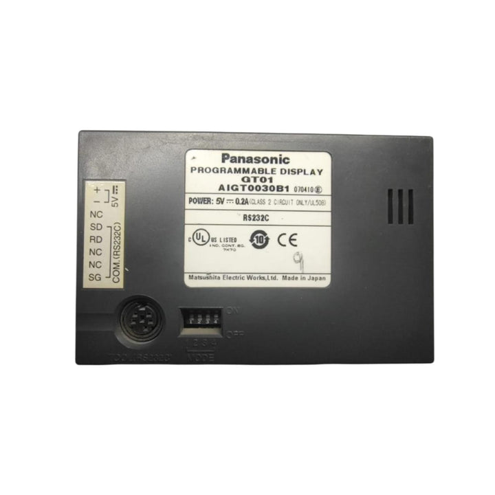 Panasonic Aigt0030b1 Sin Conector pequeña HMI programable