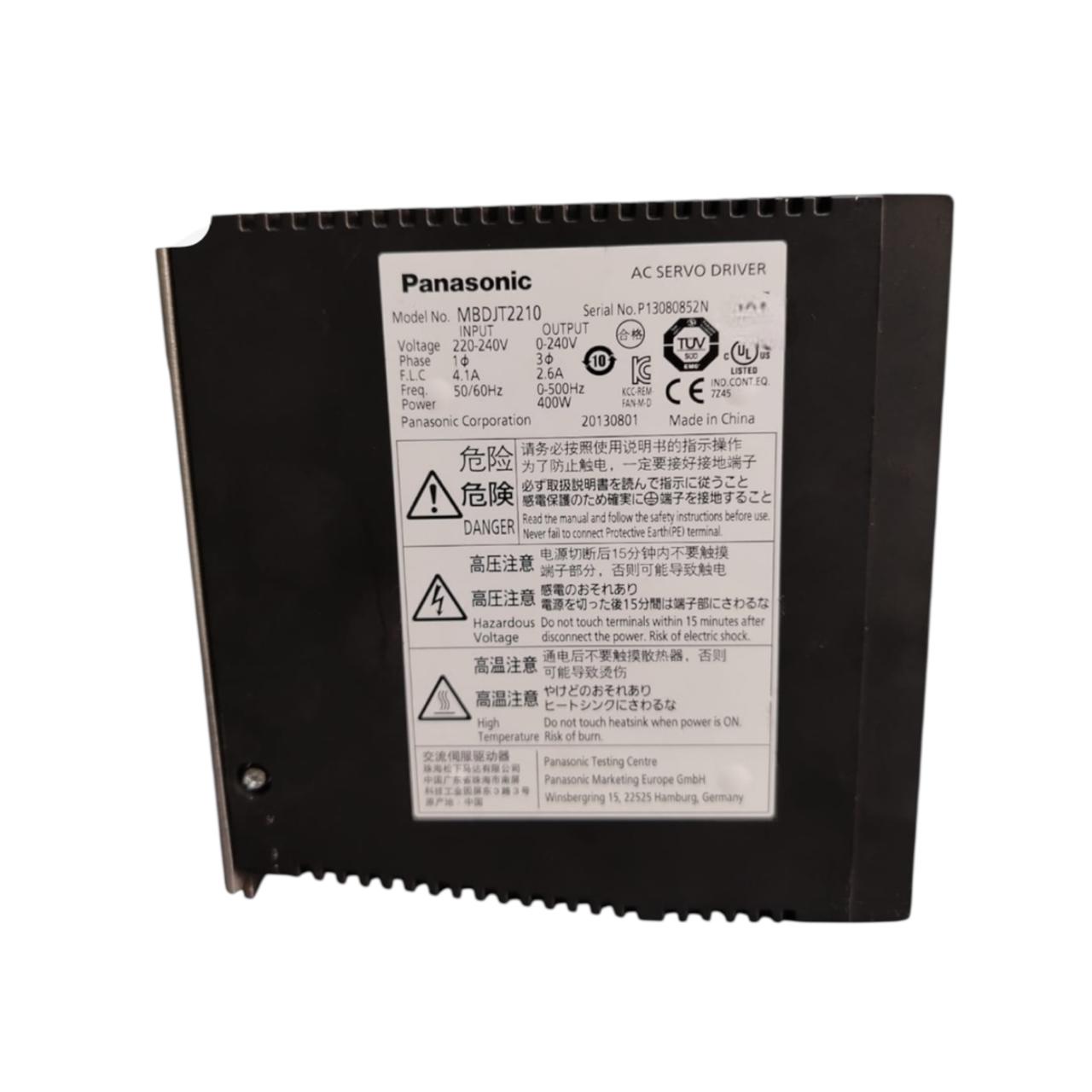 Panasonic Mbdjt2210 servo drive