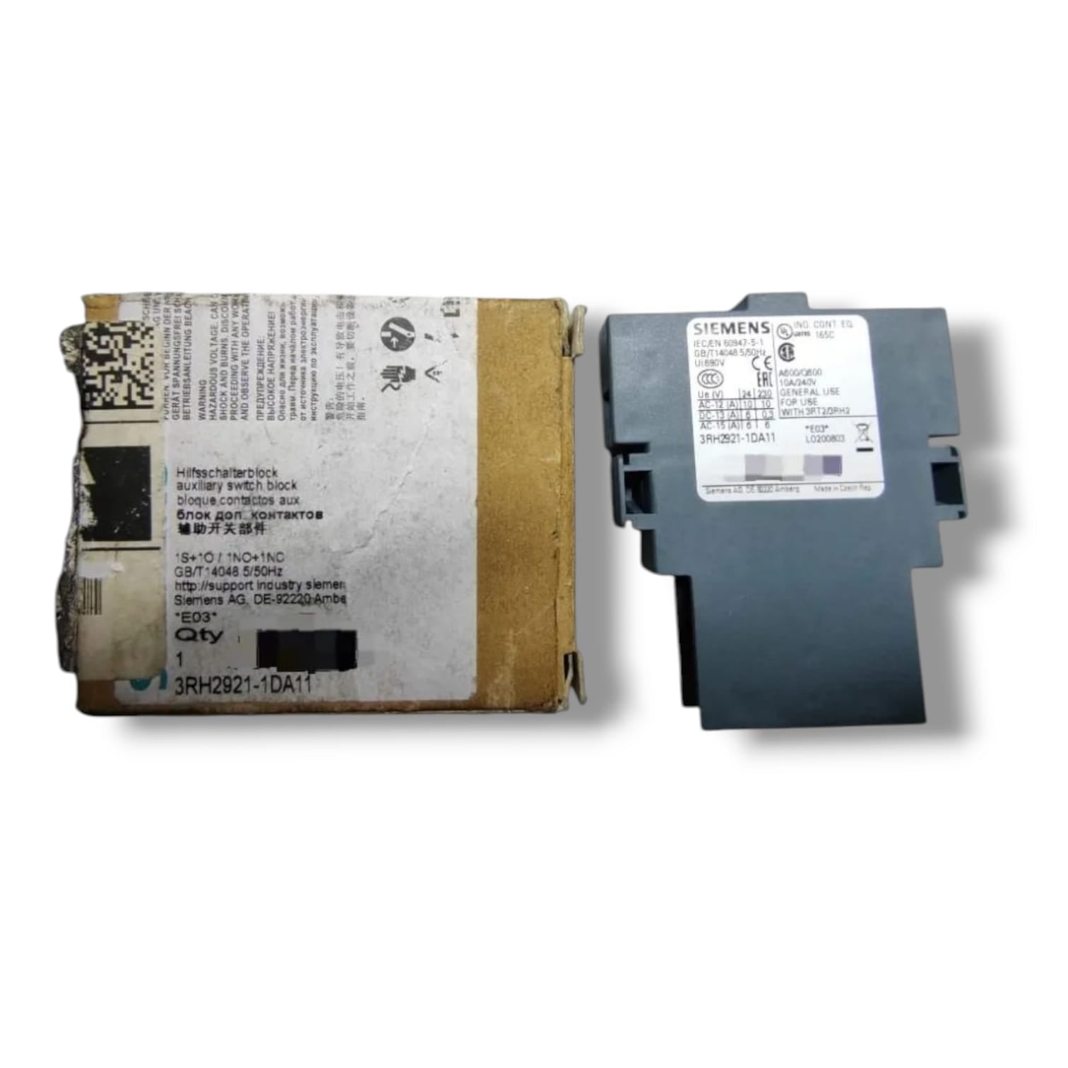 Siemens 3rh2921-1da11 *E03*