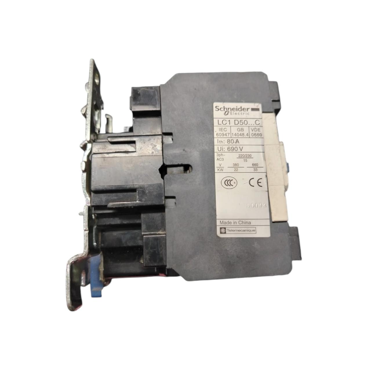 Schneider Electric Lc1d50 C contactor trifásico