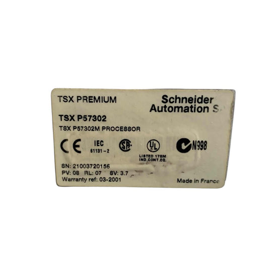 Schneider Automation Tsx-p57302 módulo procesador