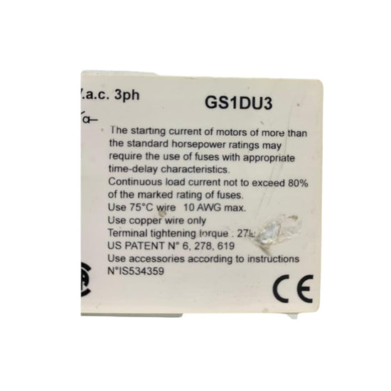 Schneider Electric Gs1du3 interruptor seccionador fusible