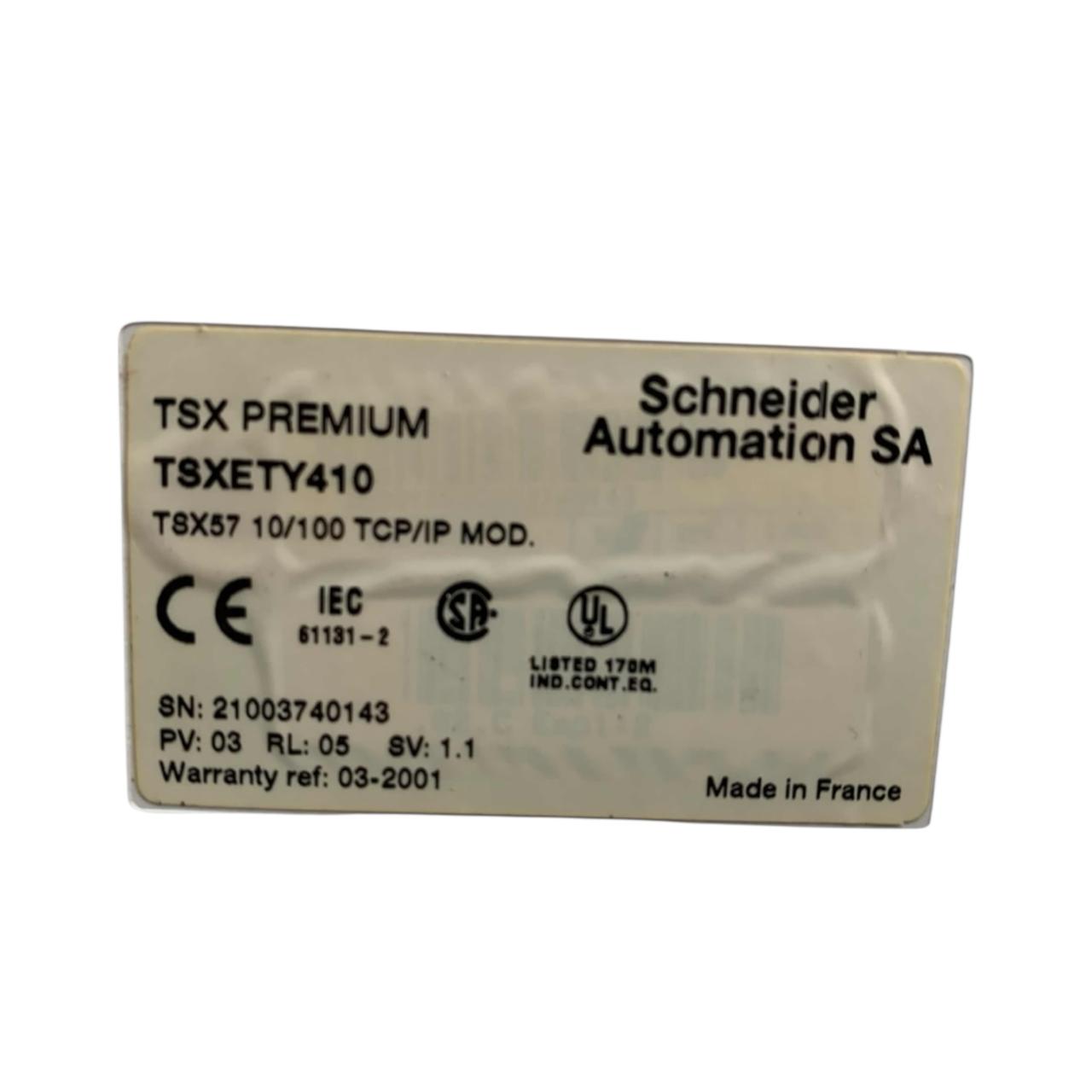 Schneider Automation Tsxety410 módulo de comunicaciones