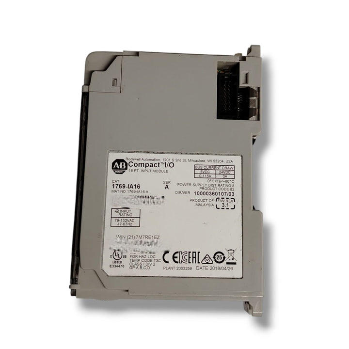 ALLEN BRADLEY 1769-IA16 SER A Módulo de Entrada