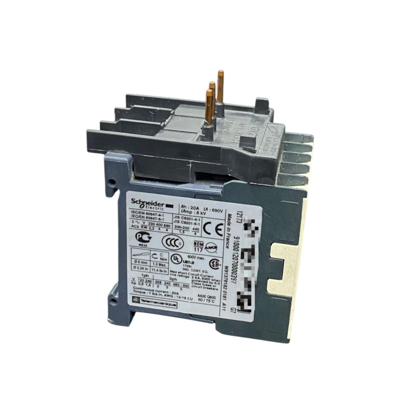 Schneider Electric Lc1k09 10g7 minicontactor trifásico Con Detalle