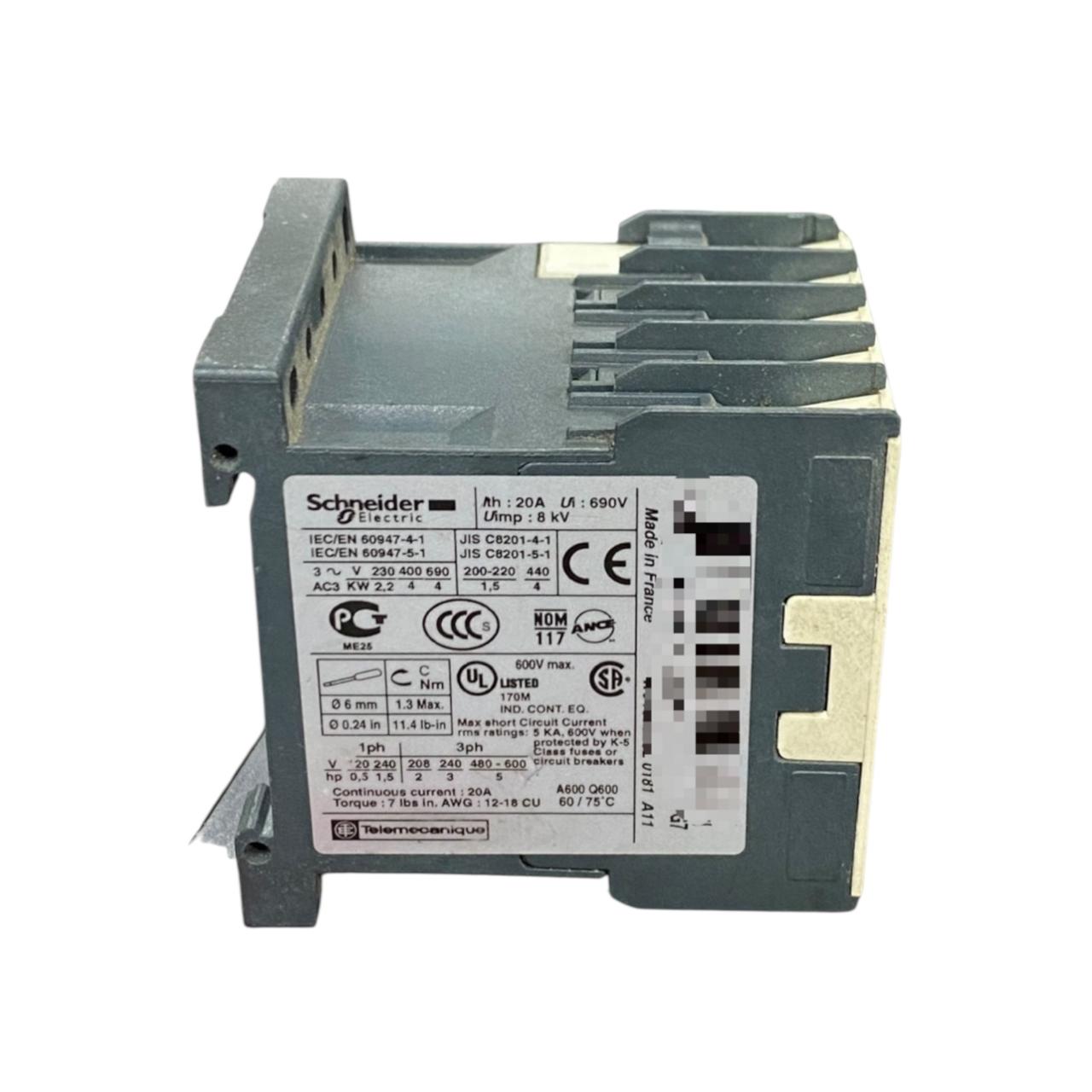 Schneider Electric Lc1k09 10g7 minicontactor electromagnético