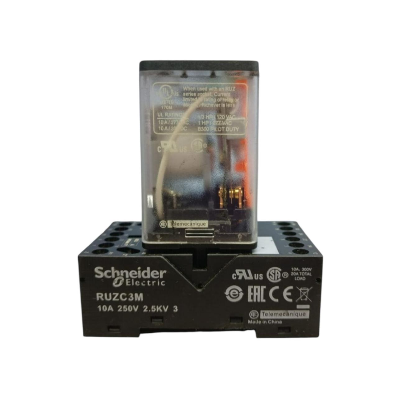 Schneider Electric Rumc31b7 Con Ruzc3m relé electromecánico