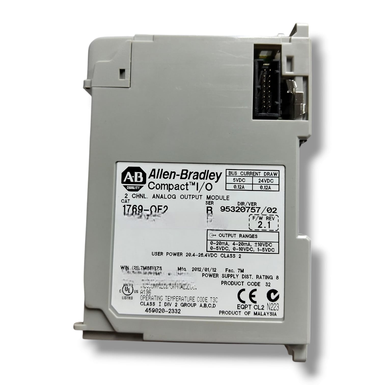 ALLEN BRADLEY 1769-OF2  Módulo de salida analógica
