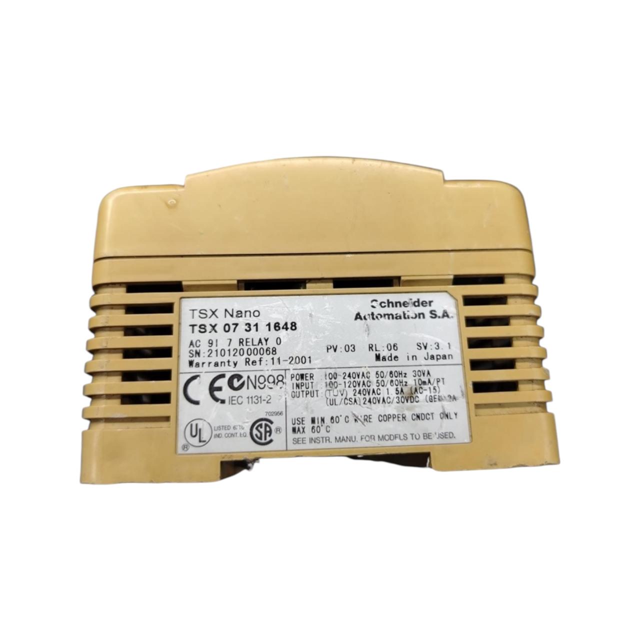 Tsx Nano Tsx07311648 Schneider base de PLC compacto