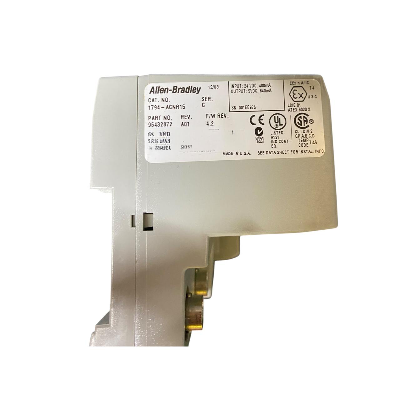 Allen Bradley 1794-acnr15 Ser C (caja No Original) adaptador de red