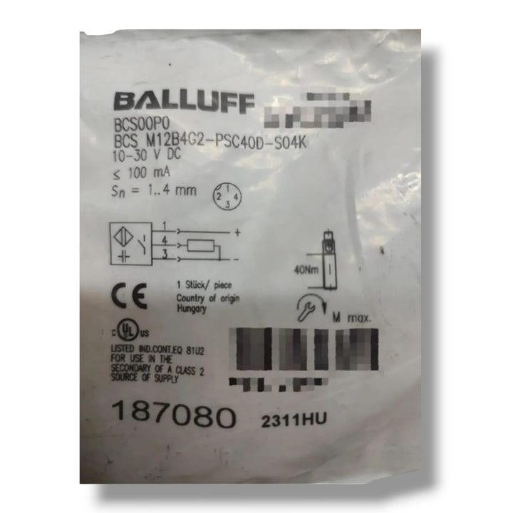 BCS00P0 BCS M12B4G2-PSC40D-S04K
