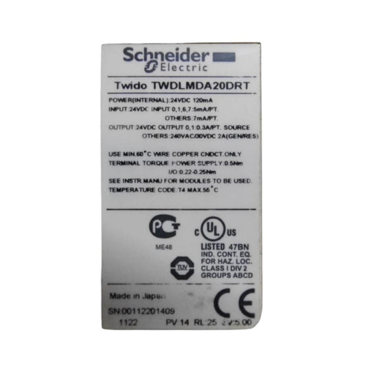 Schneider Electric Twdlmda20drt controlador base modular PLC