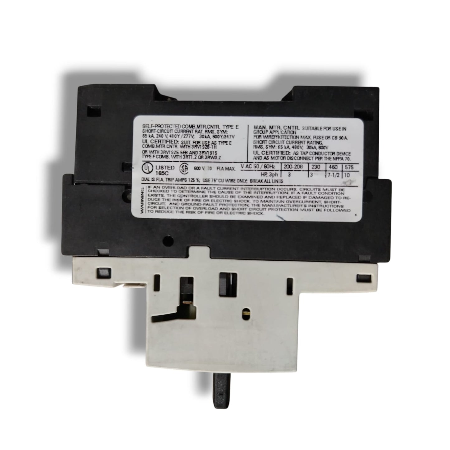 SIEMENS 3RV1021-1JA10+3rv1901- 1A INTERRUPTOR