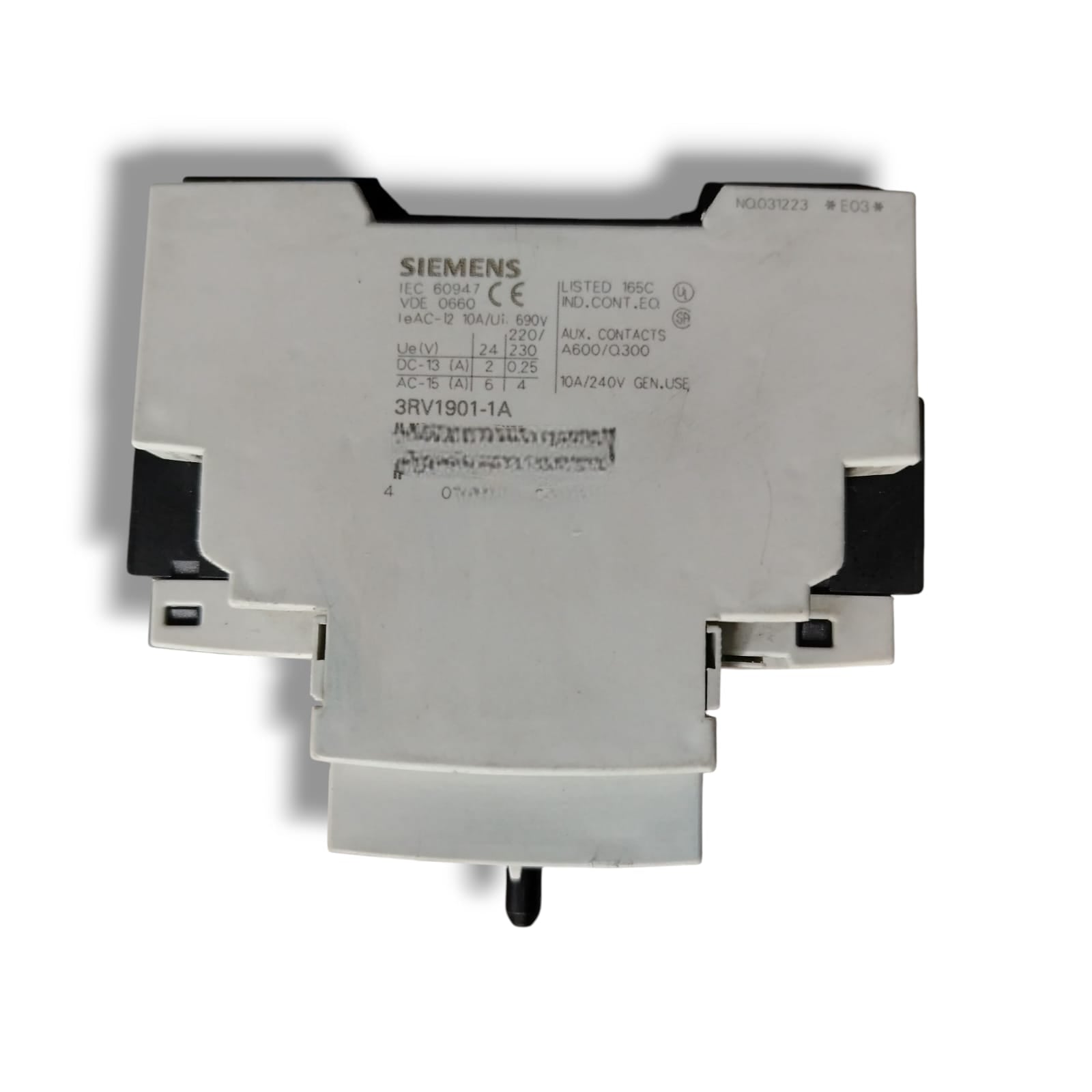 SIEMENS 3RV1021-1JA10+3rv1901- 1A INTERRUPTOR