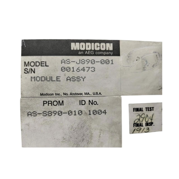 Modicon As-j890-001 módulo procesador de E/S
