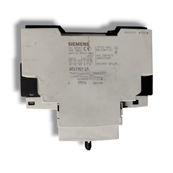 SIEMENS 3rv1021-1ka10+3RV1901-1A INTERRUPTOR CON DETALLE