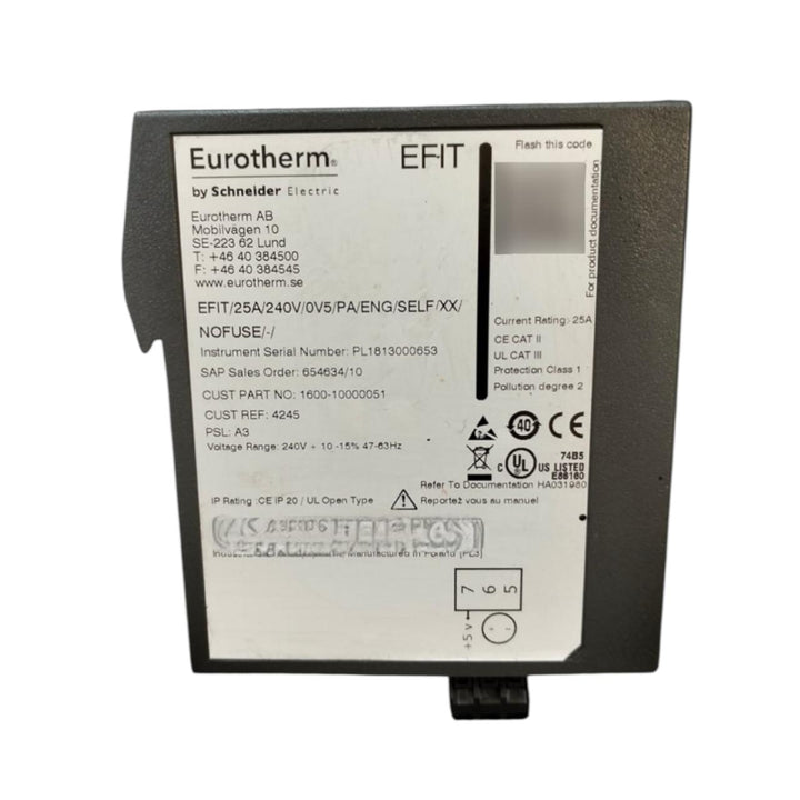 Schneider Eurotherm Ab Efit regulador de potencia SCR, Controlador