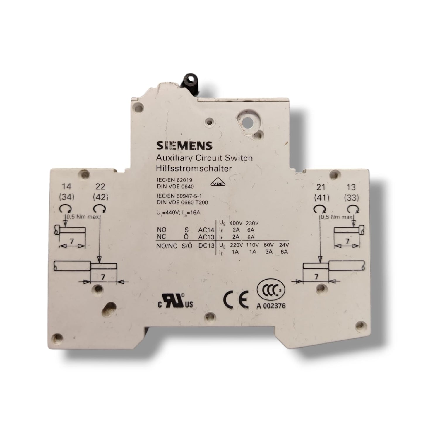 Siemens 5st3010-as Contacto