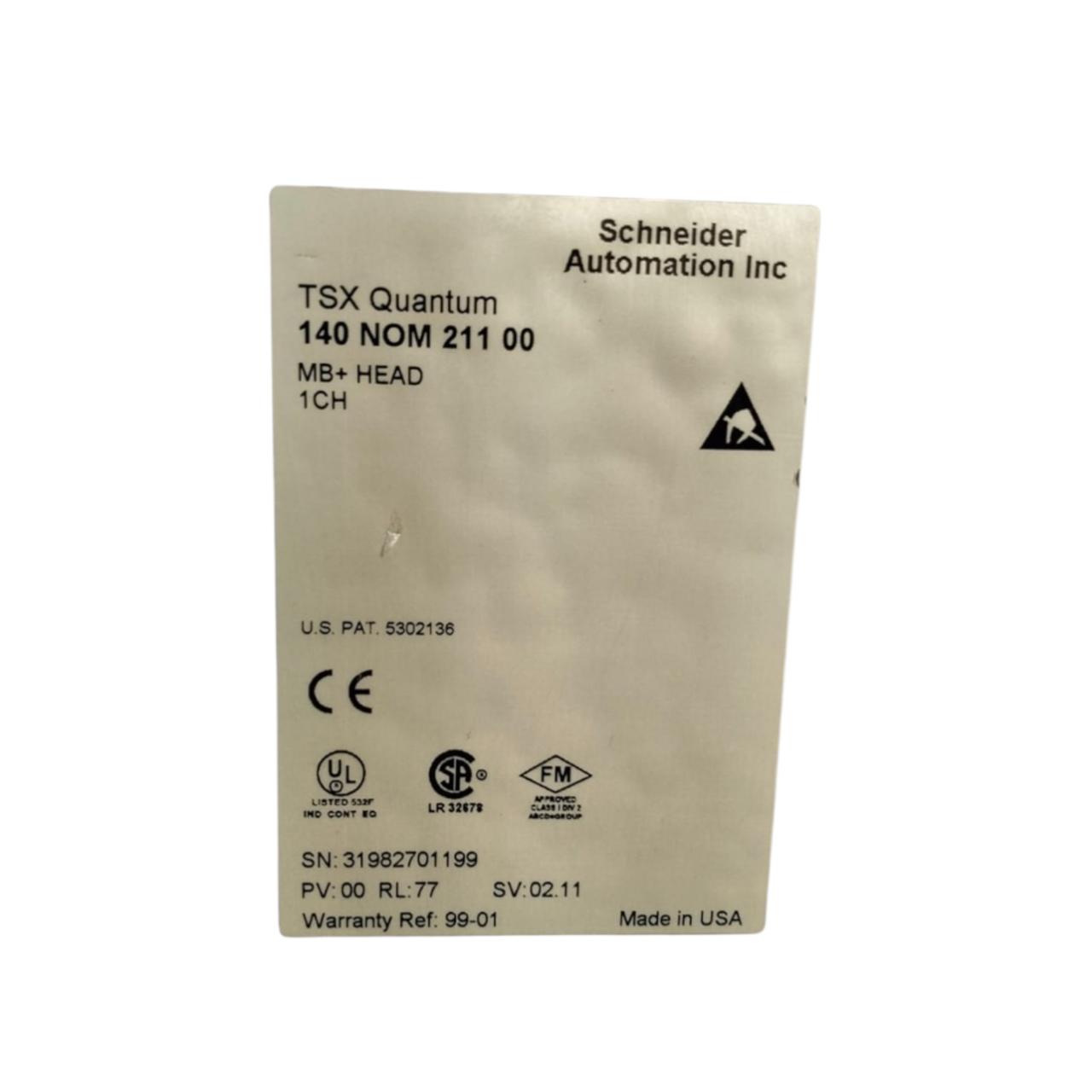 Schneider 140 Nom 211 00 Tsx Quantum módulo de red Con Detalle