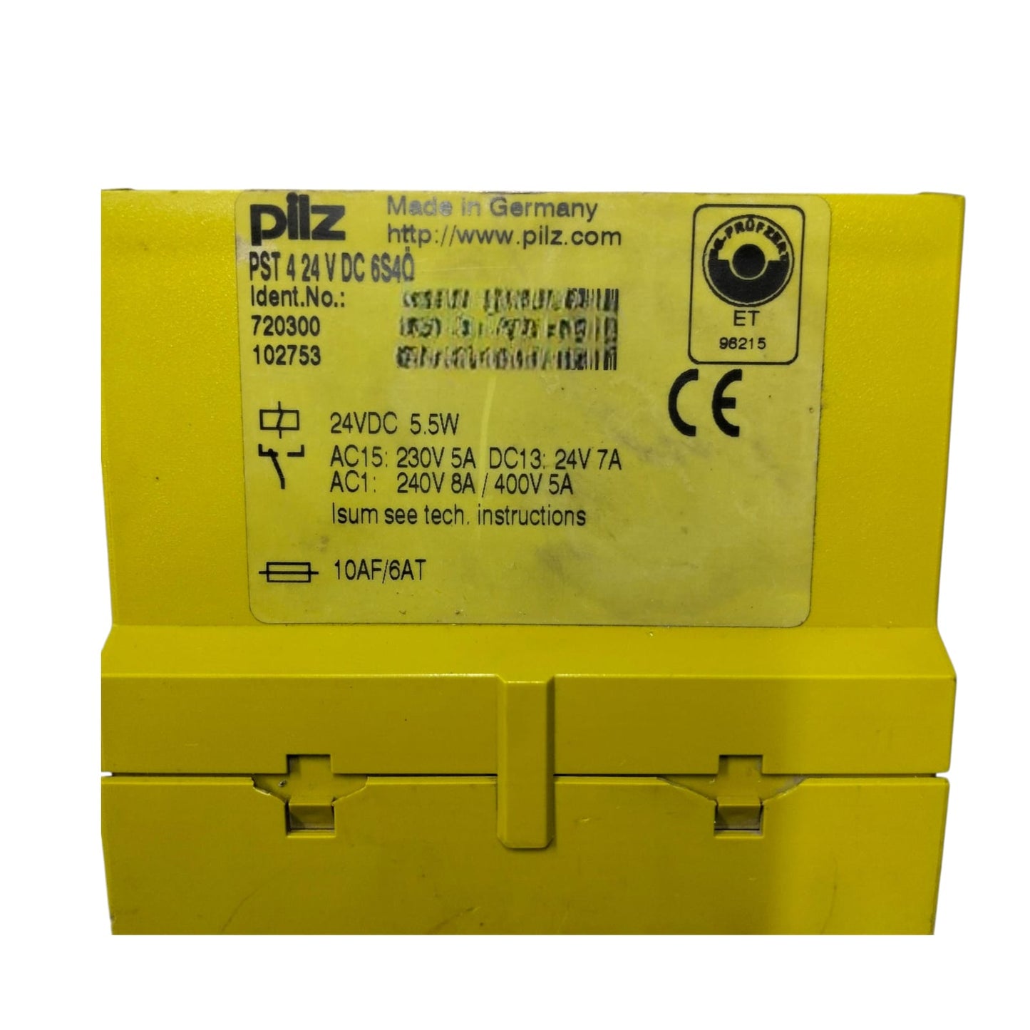 PILZ PST 4 24 V DC 6S40 RELE DE SEGURIDAD