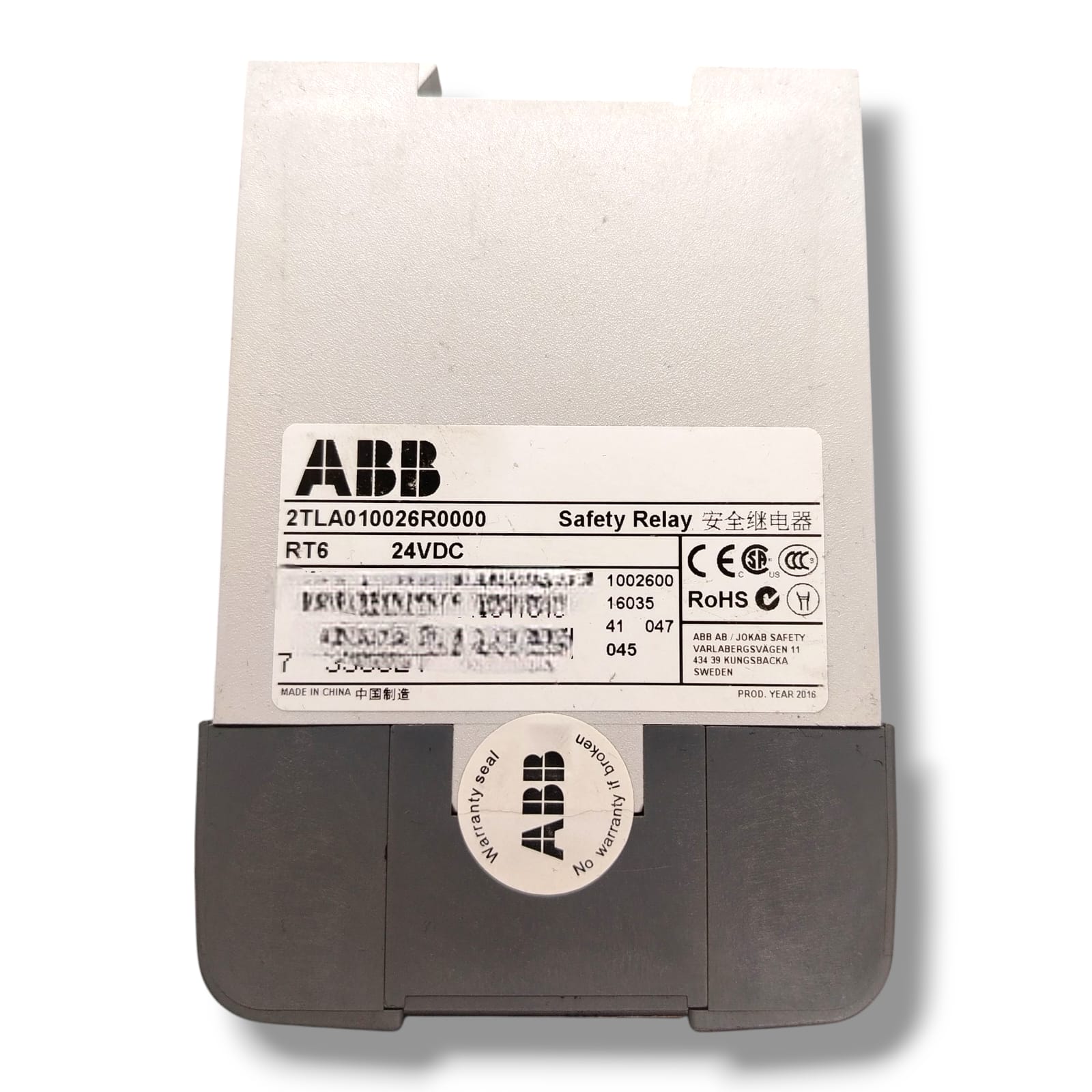 ABB 2TLA010026R0000 RELÉ DE SEGURIDAD