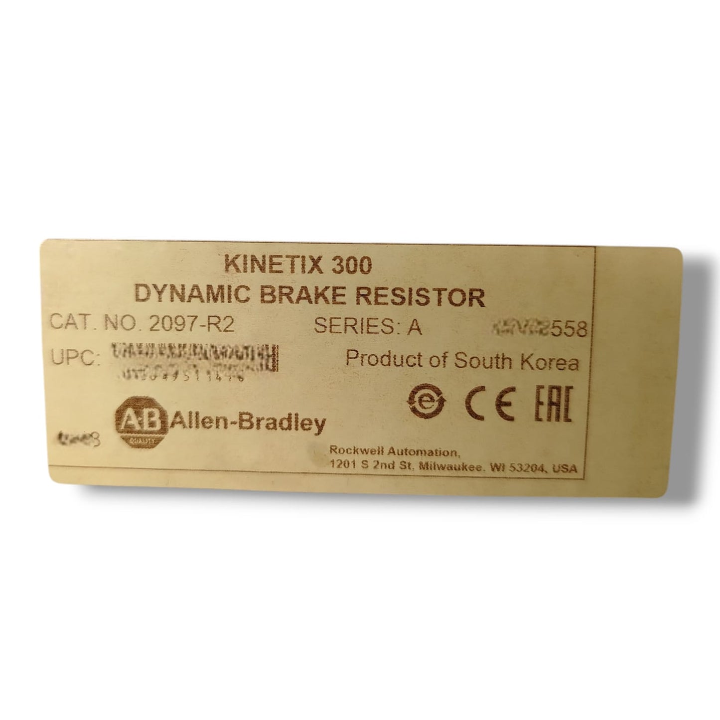 ALLEN BRADLEY 2097-R2 SER A RESISTOR DE DERIVACION