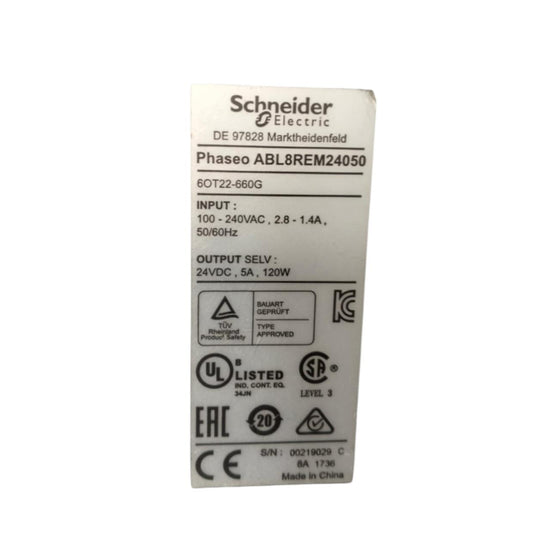 Schneider Abl8rem24050 fuente de alimentación
