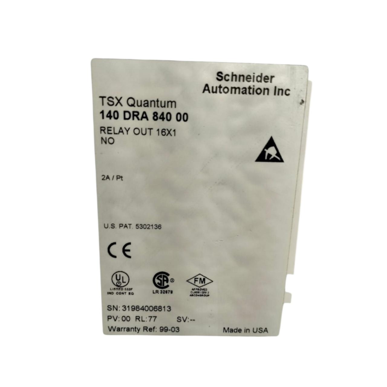 Schneider 140 Dra 840 00 Tsx Quantum Relay Out módulo de salidas