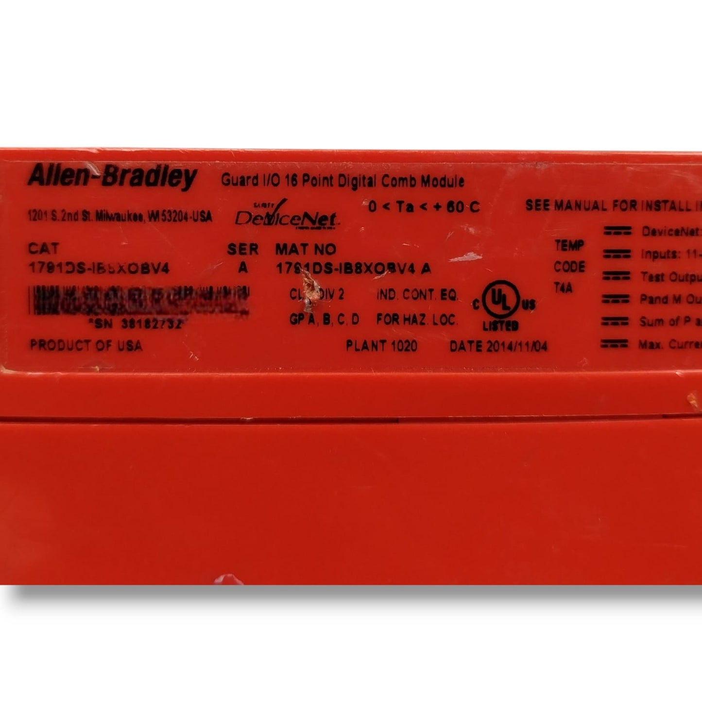 ALLEN BRADLEY 1791DS-IB8XOB8 MODULO