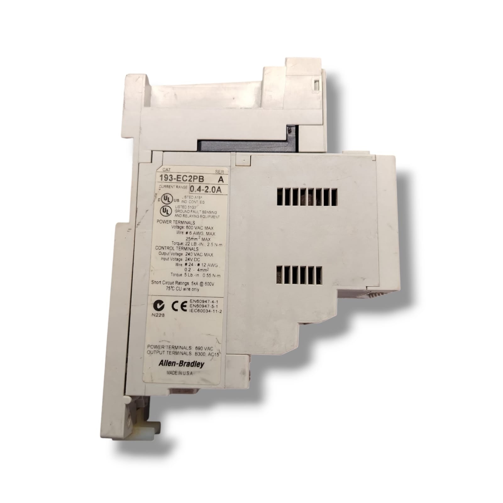 ALLEN BRADLEY 193-EC2PB SER A RELÉ