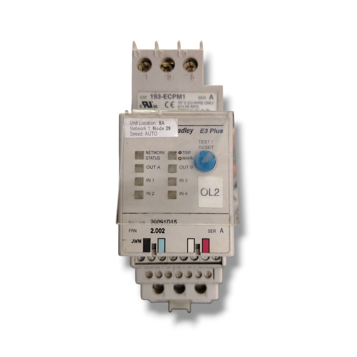 ALLEN BRADLEY 193-EC2PB SER A RELÉ