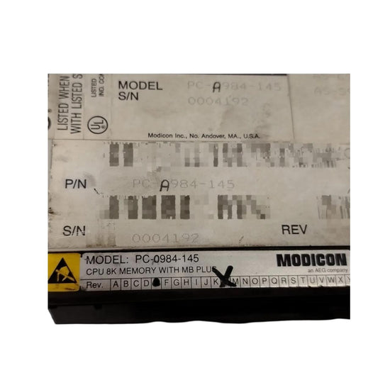 Schneider Electric Pc-a984-145 módulo CPU