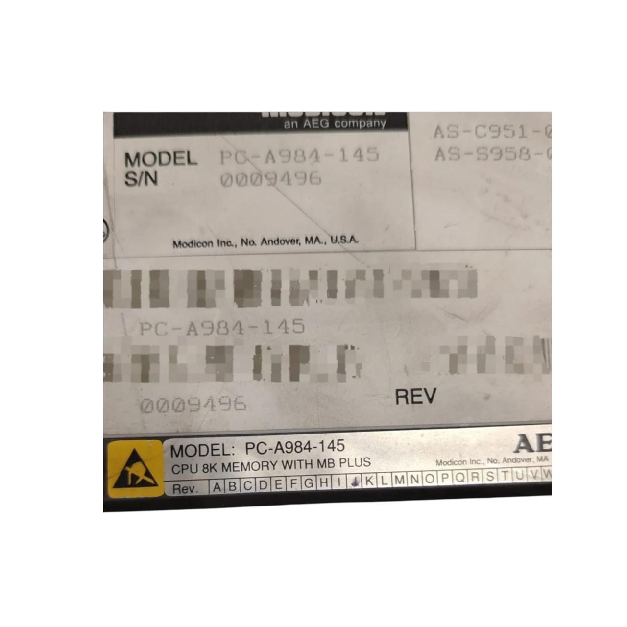 Schneider Electric Pc-a984-145 unidad CPU Con Detalle