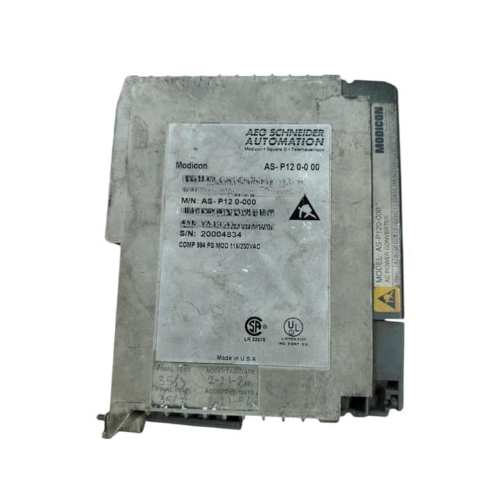 Schneider As P120 0 00 Fuente De Alimentación