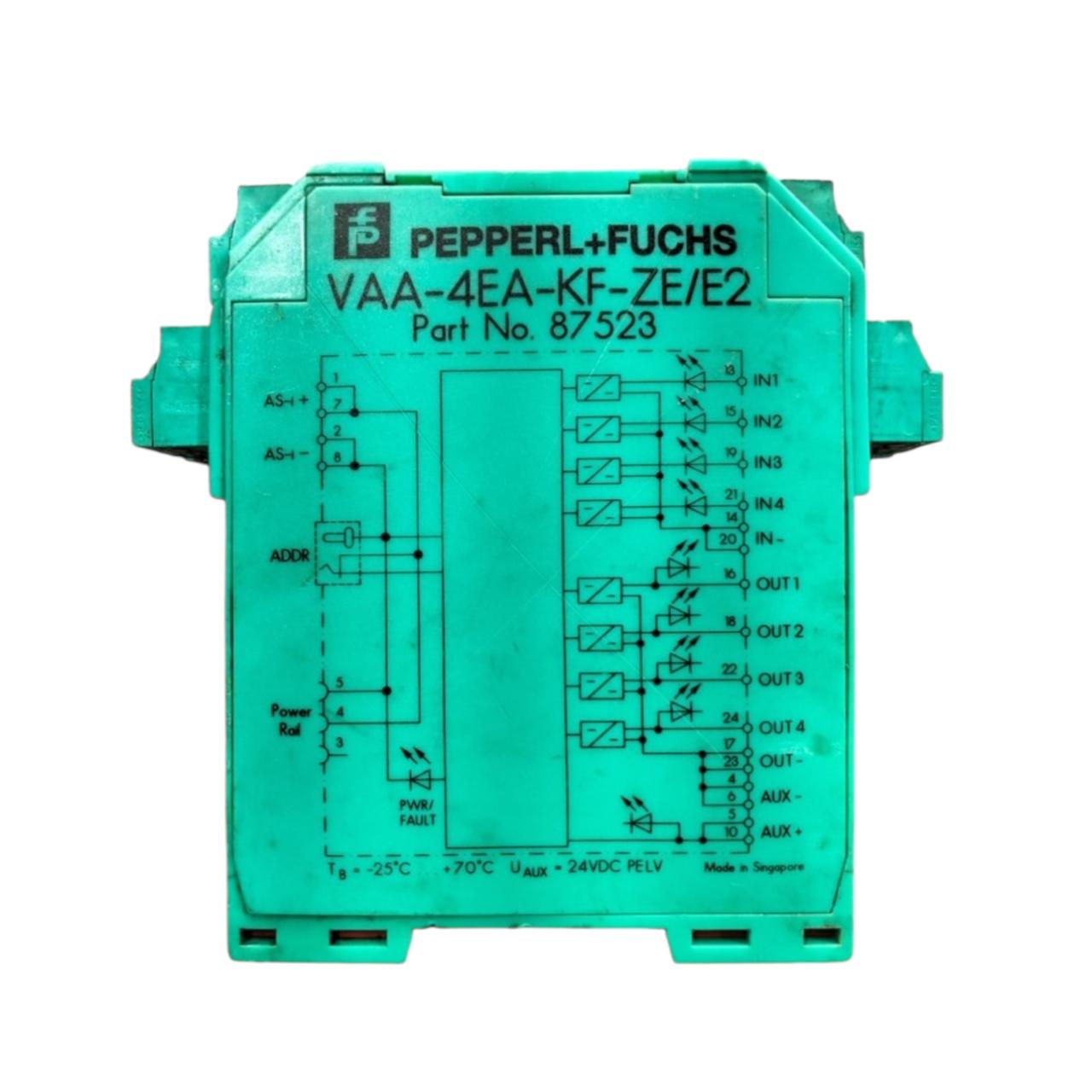Pepperl+fuchs Vaa-4ea-kf-ze/e2 módulo esclavo AS‑Interface