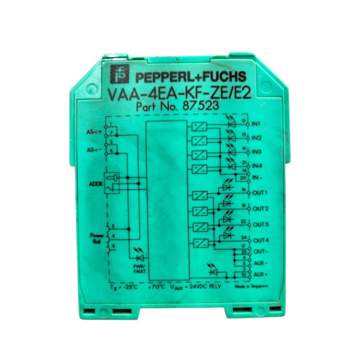 Pepperl+fuchs Vaa-4ea-kf-ze/e2 módulo esclavo AS‑Interface Con Detalle