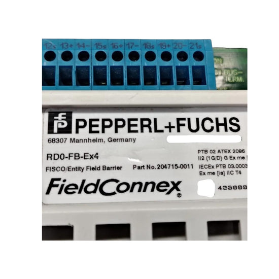 Pepperl Fuchs Rd0-fb-ex4 FieldBarrier