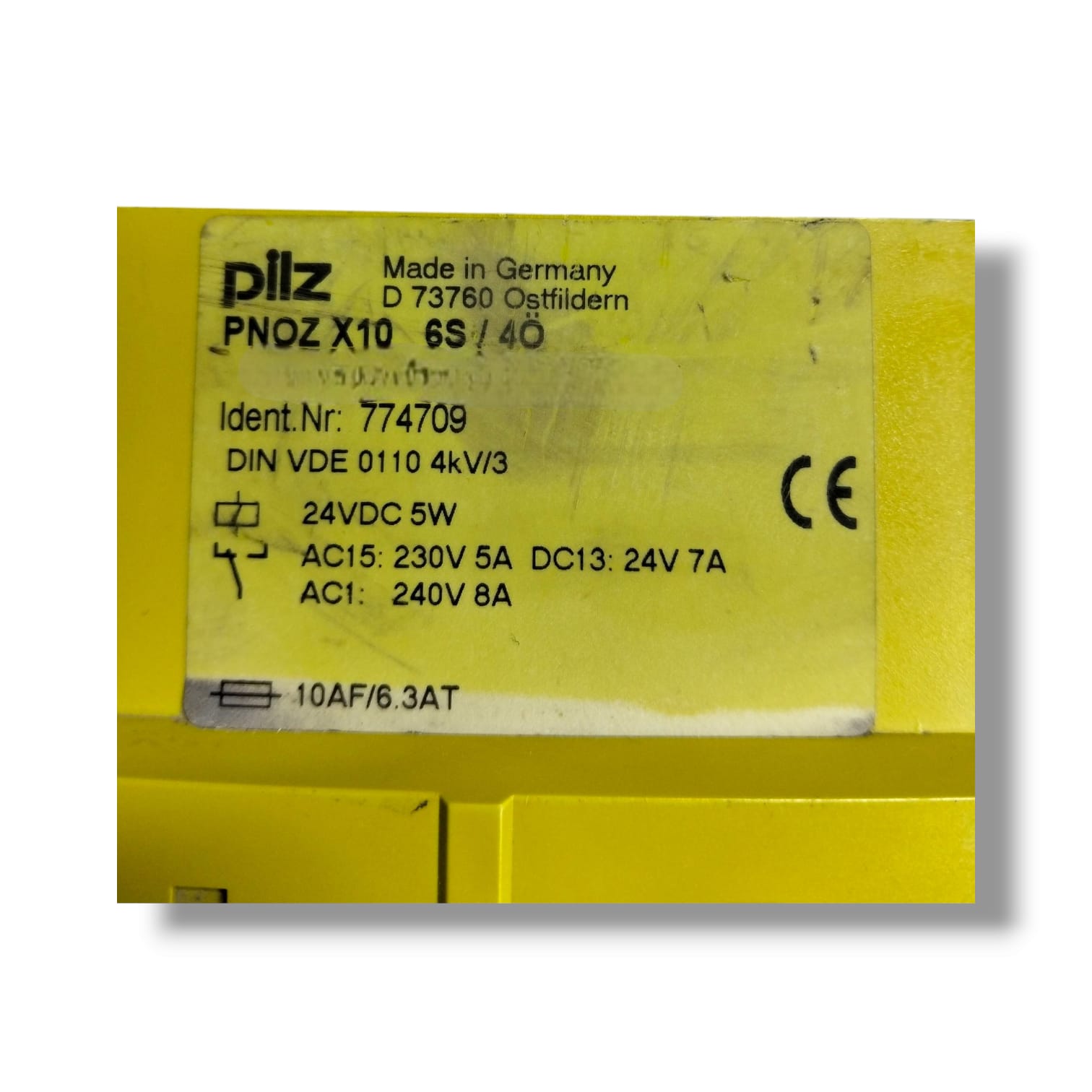 PILZ PNOZ X10 6S/4O 774709 RELE DE SEGURIDAD