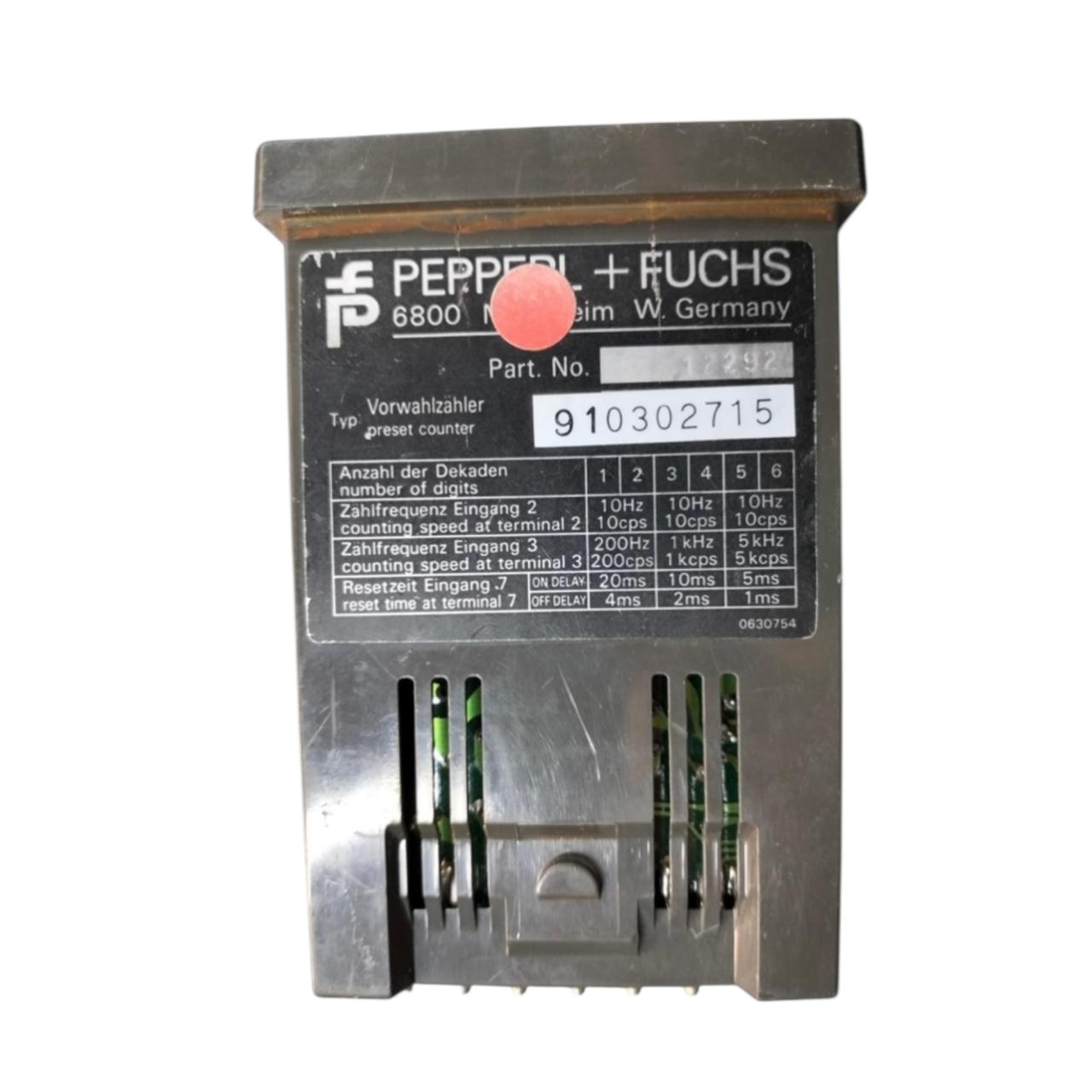 Pepperl + Fuchs Kcx-4dm-v contador electrónico