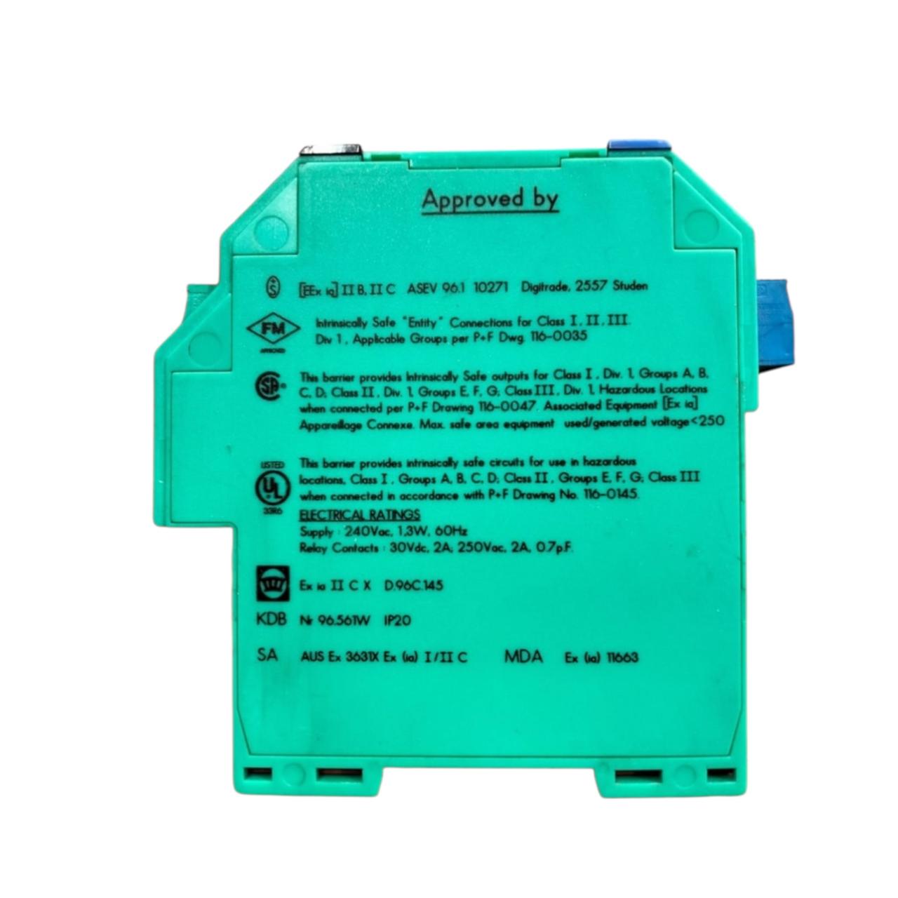Pepperl+fuchs Kfa6-sr2-ex1wlb amplificador de conmutación intrínsecamente