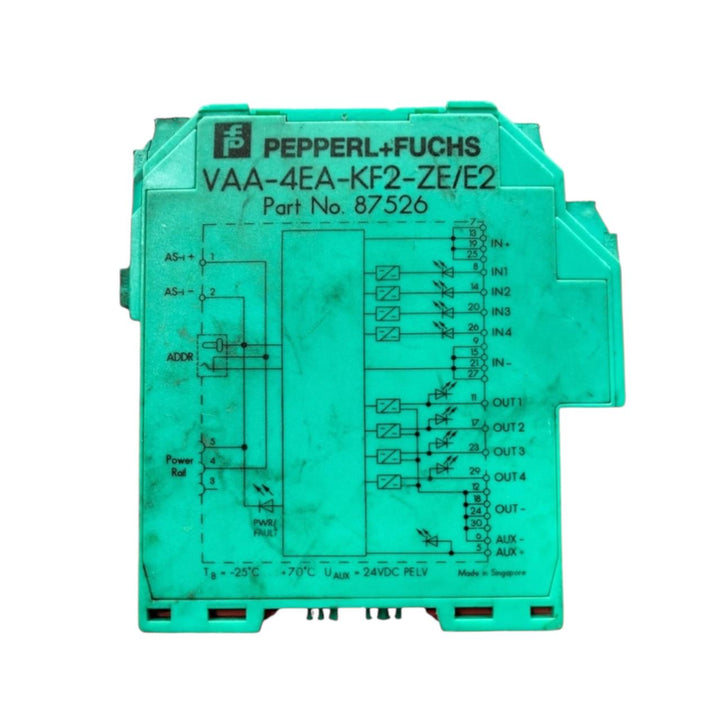 Pepperl+fuchs Vaa-4ea-kf2-ze/e2 módulo esclavo AS‑Interface Con Detalle