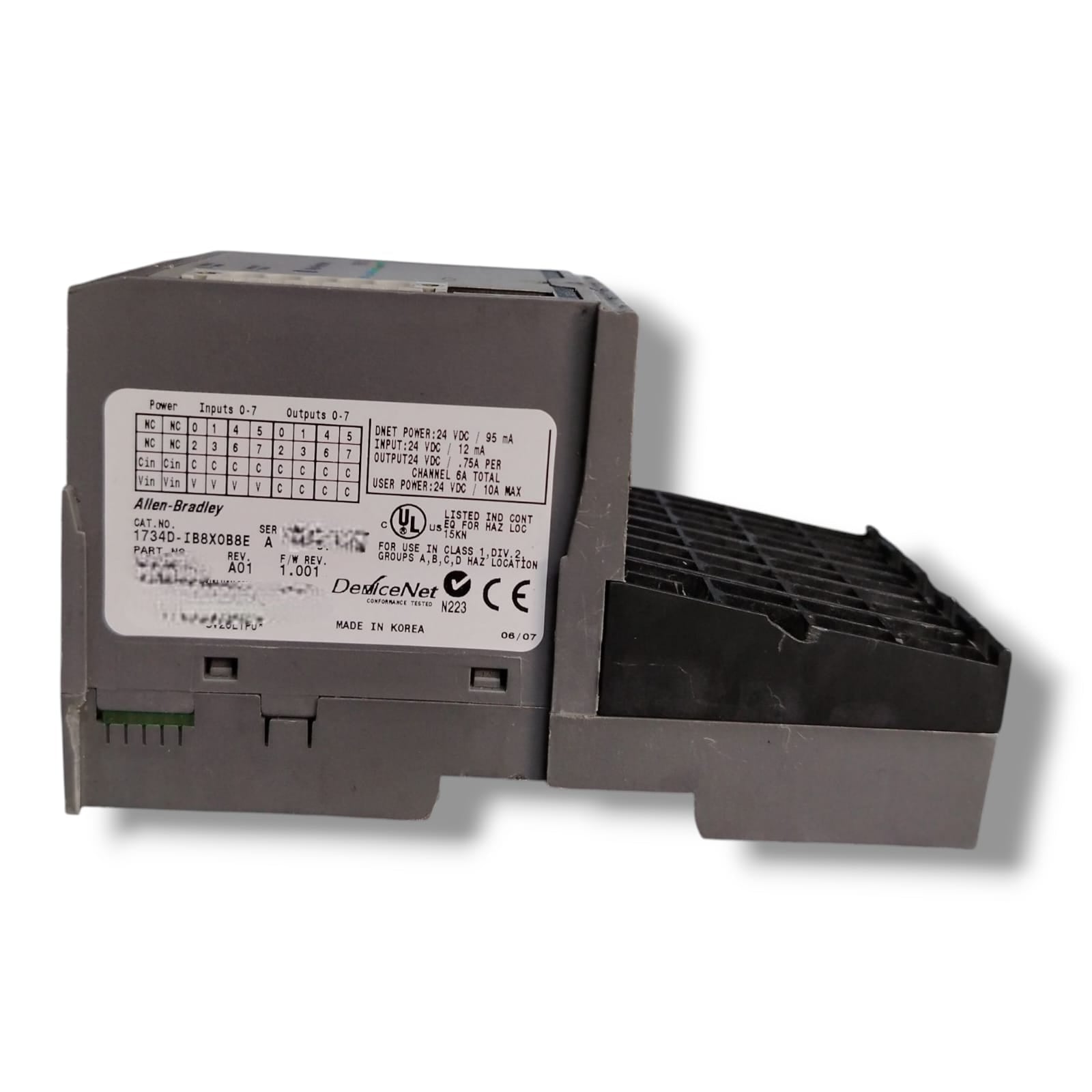 ALLEN BRADLEY 1734D-IB8X0B8E SER A Módulo CON DETALLE