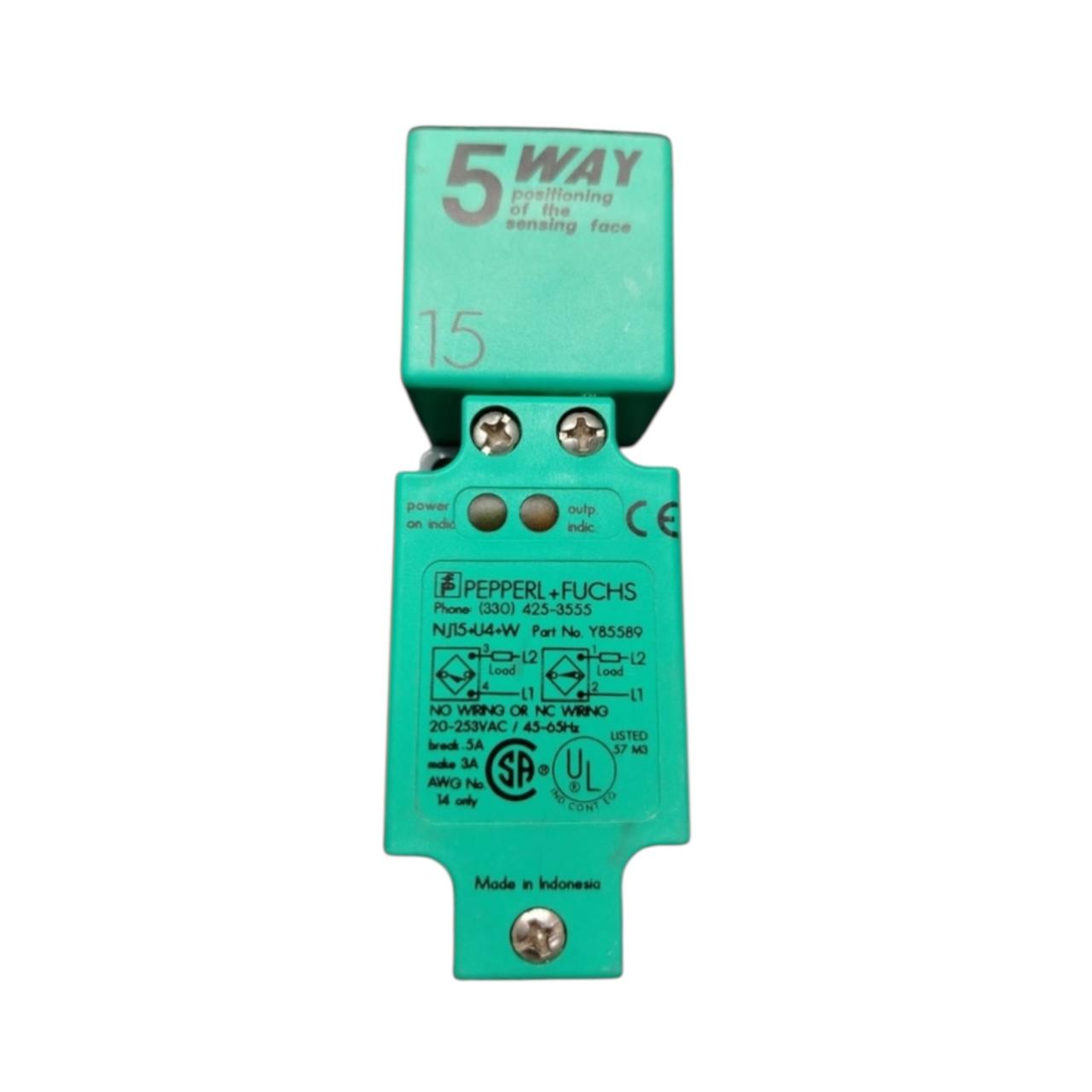 Pepperl+fuchs Nj15-u4-w Y85589 sensor de proximidad