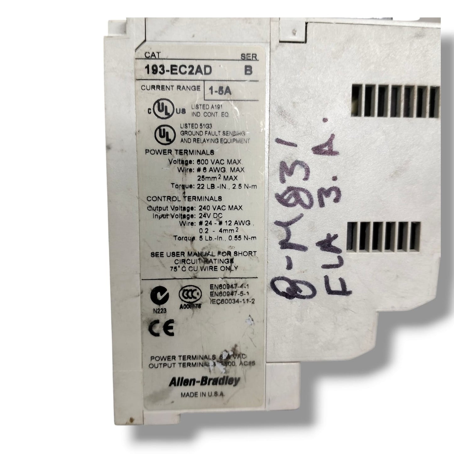 ALLEN BRADLEY 193-EC2AD MODULO ELECTRONICO