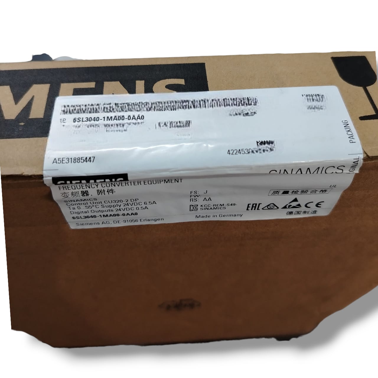 SIEMENS 6SL3040-1MA00-0AA0 UNIDAD DE COMTROL
